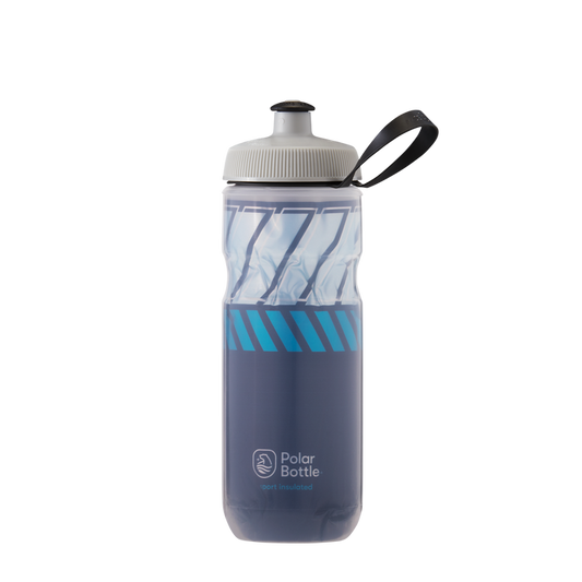 Polar Bottle Sport Insulated 20 ounces cycling water bottle tempo navy sky blue