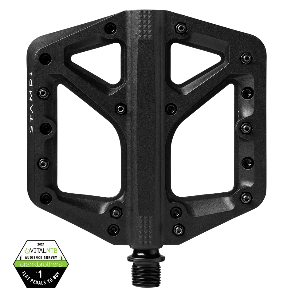 Crankbrothers Stamp 1 Composite Platform Pedals Large Black