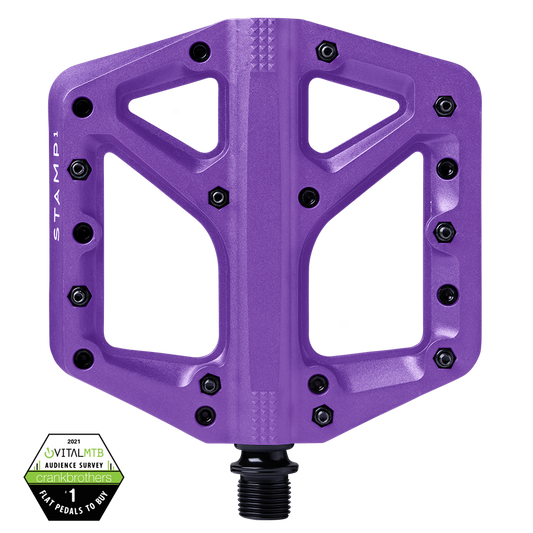 Crankbrothers Stamp 1 Composite Platform Pedals Large Purple