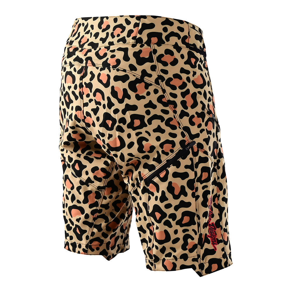 Troy Lee Designs Women's Lilium Short Shell Leopard Back