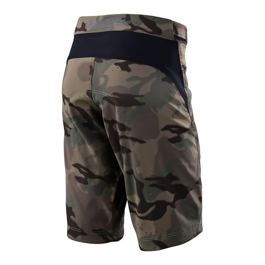 Troy Lee Designs Mountain Bike Youth Boys Girls Flowline MTB Short Shell Spray Camo Army Back