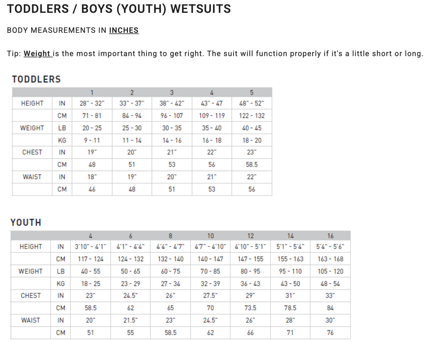 4/3mm Boy's Furnace Comp Full Wetsuit