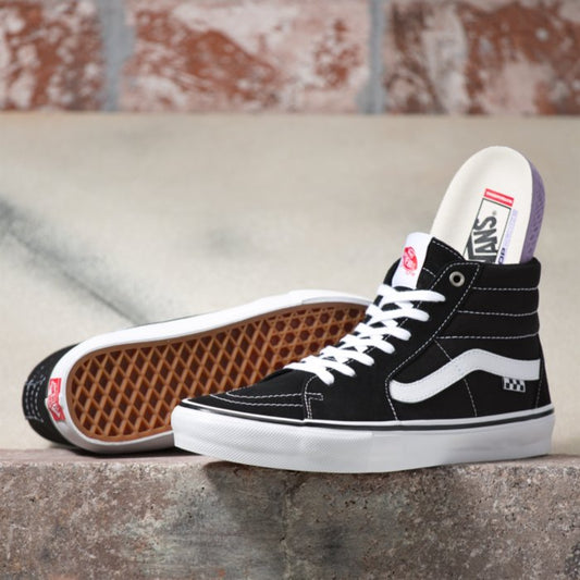VANS Skate Sk8-Hi Black White Skateboard Shoe Insole