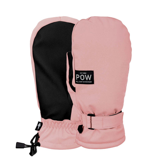 Pow Glove Co Mens Womens Unisex XG Mid Mitt Insulated Ski and Snowboard Mittens Misty Rose Pink