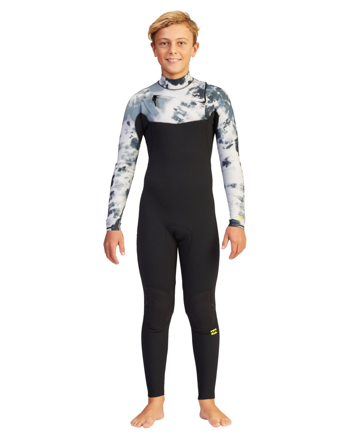 4/3mm Boy's Furnace Comp Full Wetsuit Pro Tie Dye Front