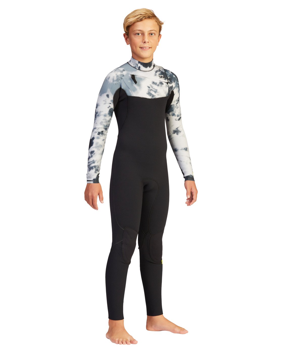 4/3mm Boy's Furnace Comp Full Wetsuit Pro Tie Dye Front Right