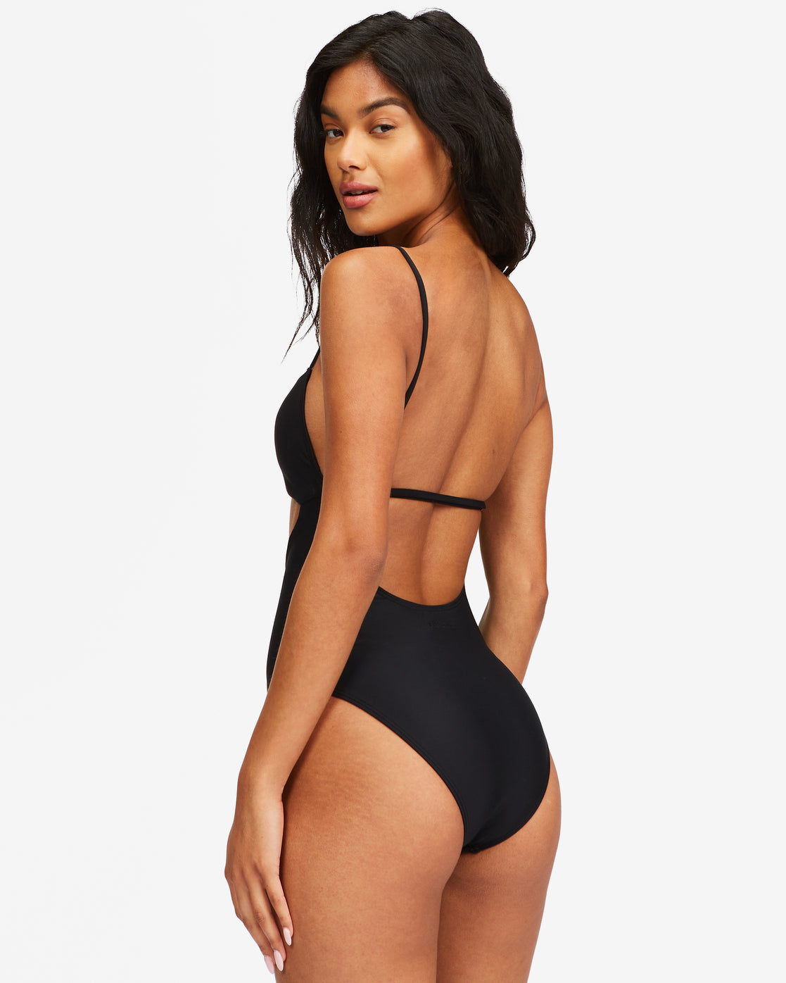 Billabong Sol Searcher One Piece Black Pebble Back