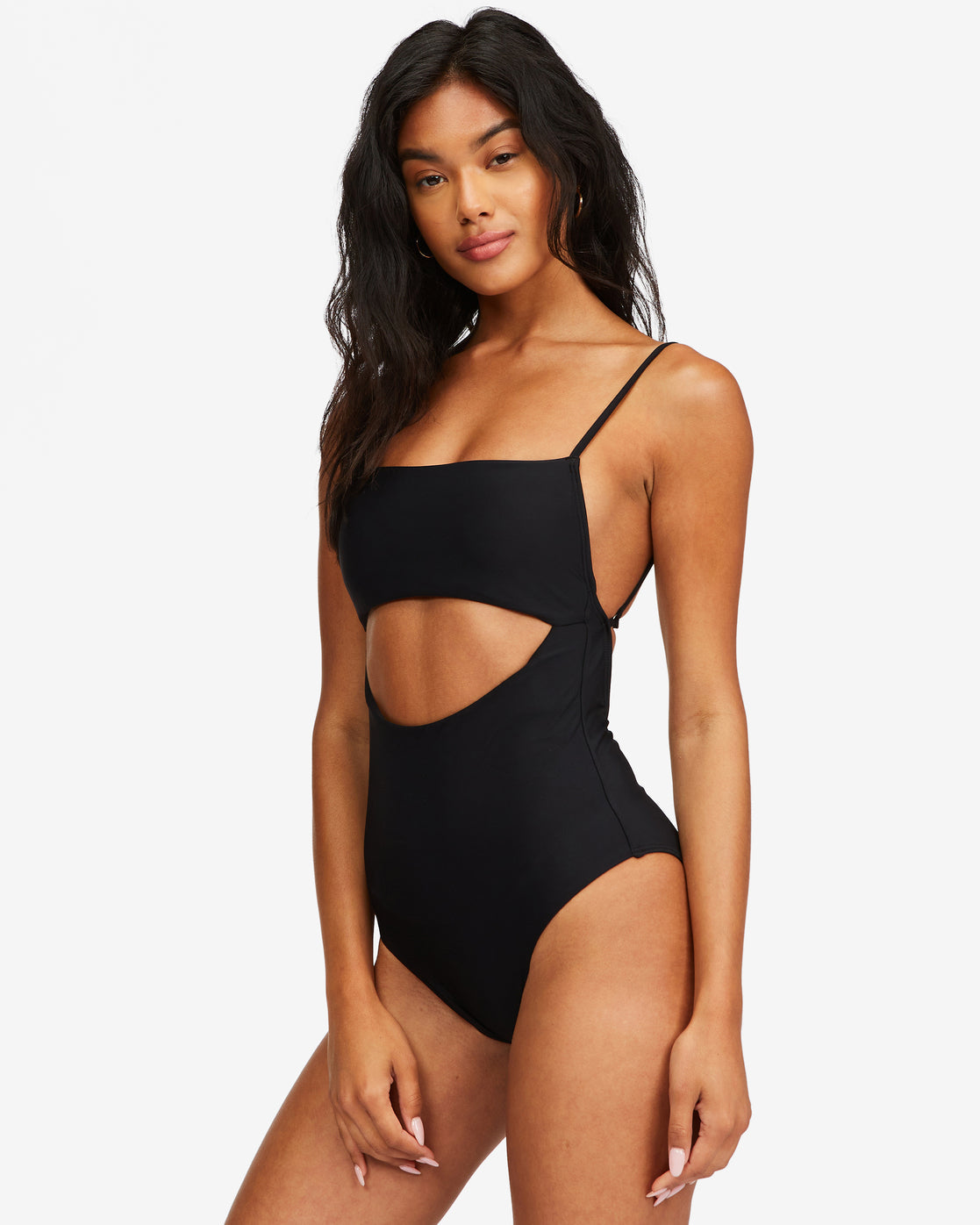 Billabong Sol Searcher One Piece Black Pebble Left Front