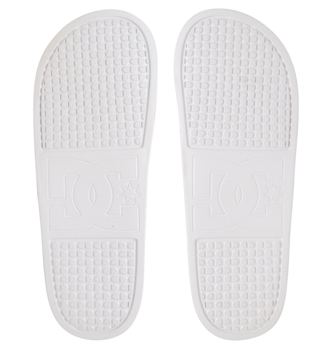 DC Shoes Ladu DC Slides Slip-On Sandals White/Pink Bottom Sole