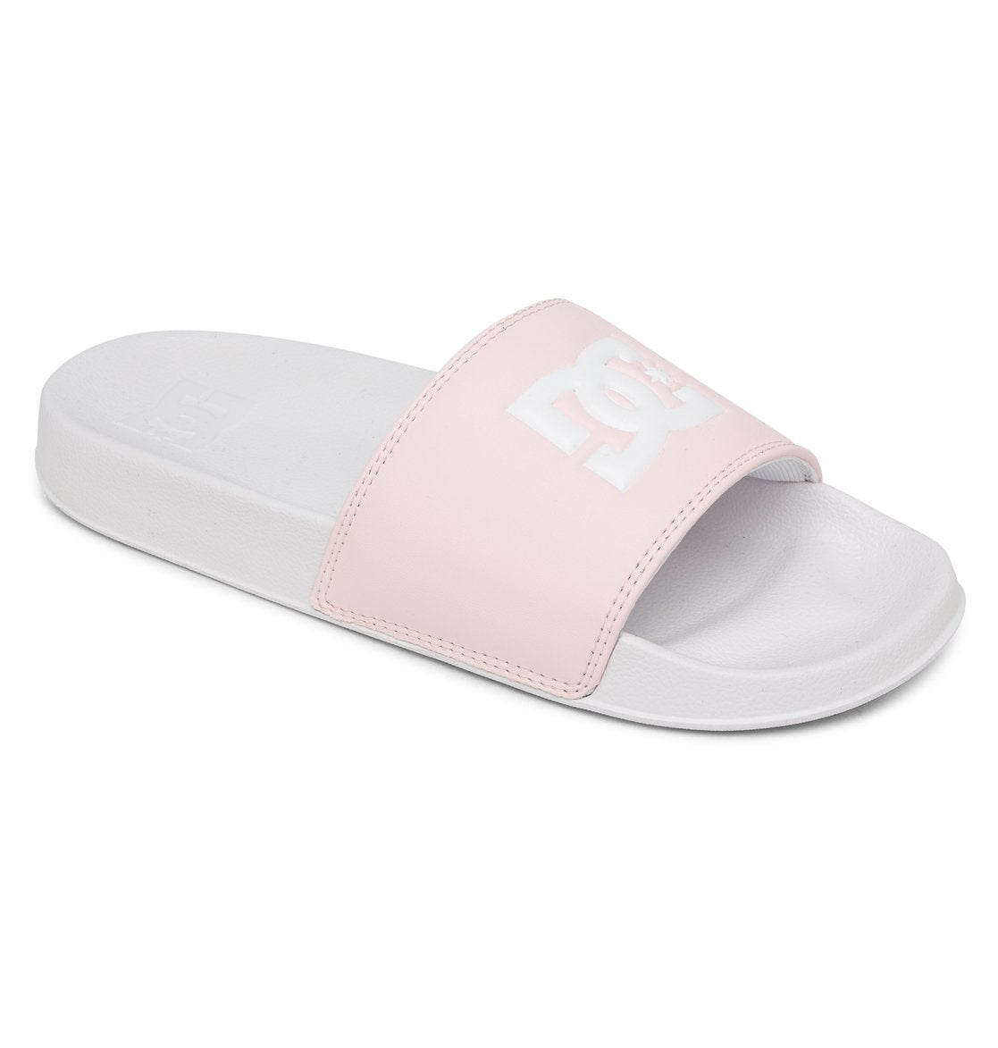 DC Shoes Women's DC Slides Slip-On Sandals White/Pink Main