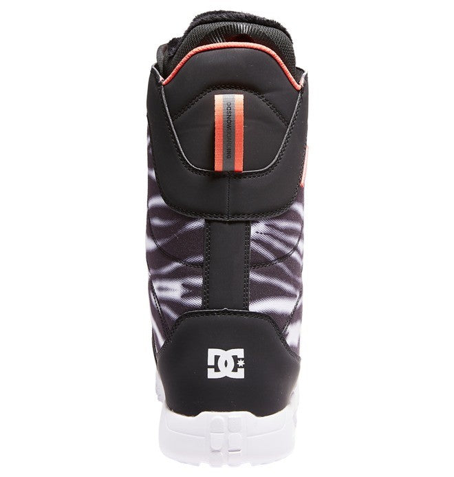 DC Shoes Womans Search BOA Speed Lace Snowboard Boot Zebra Black/White Back