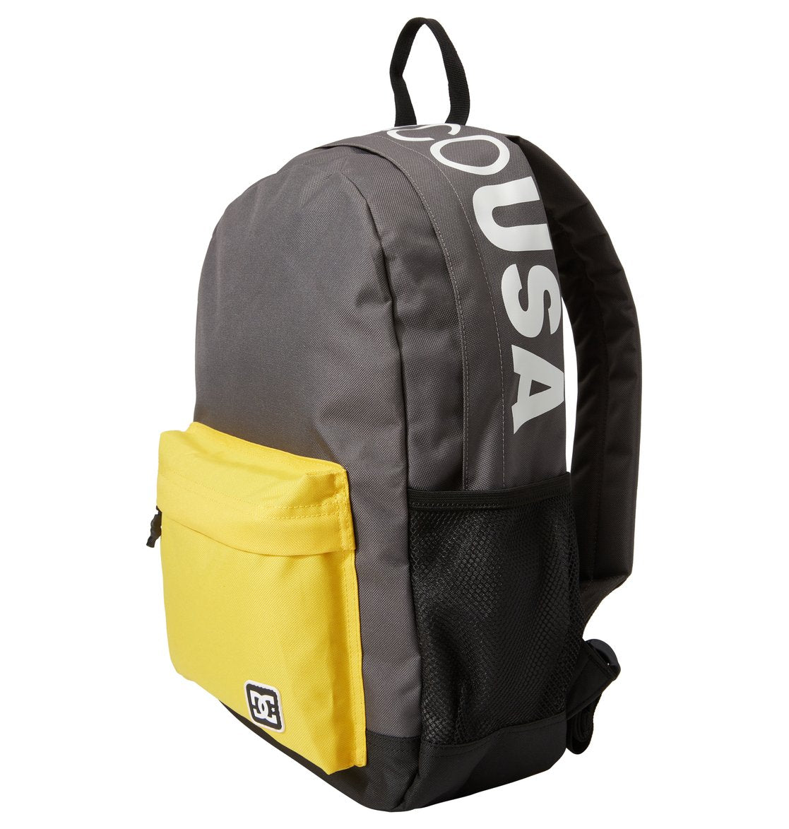 DC Shoes Backsider Backpack Dark Shadow Angled Side View