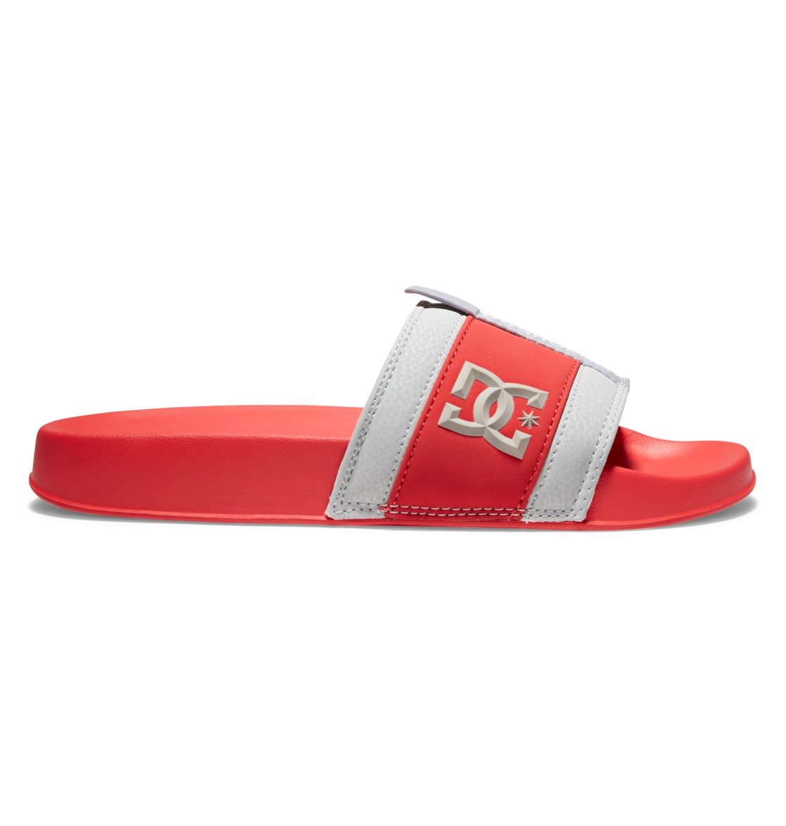 DC Lynx Slide Red Gray Grey Profile Side