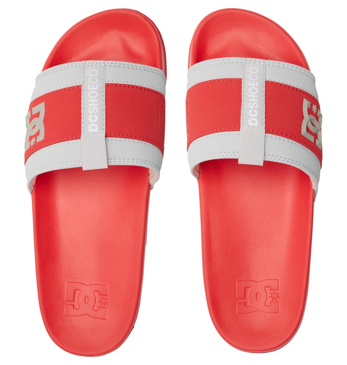 DC Lynx Slide Red Gray Grey Top
