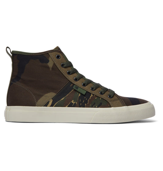 DC Manual High Top Surplus Vintage Camo Shoes Side