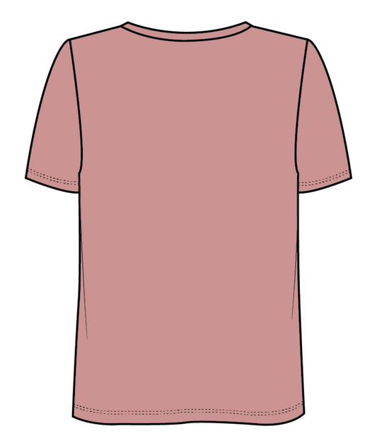 Roxy Girl's T4-16 Logo Fill Tropical Waikiki Hawaii Call BF Tshirt Pink