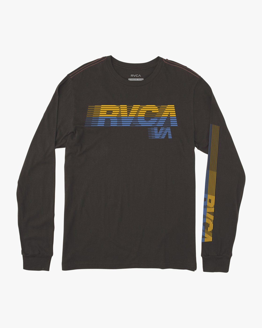 RVCA Boy's LA 84 Long Sleeve Black Front