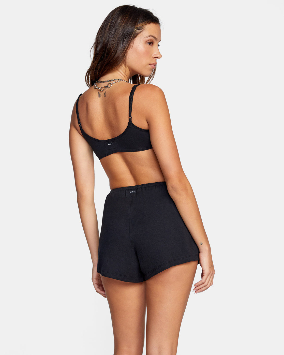 RVCA Ex Girlfriend Shorts True Black Back