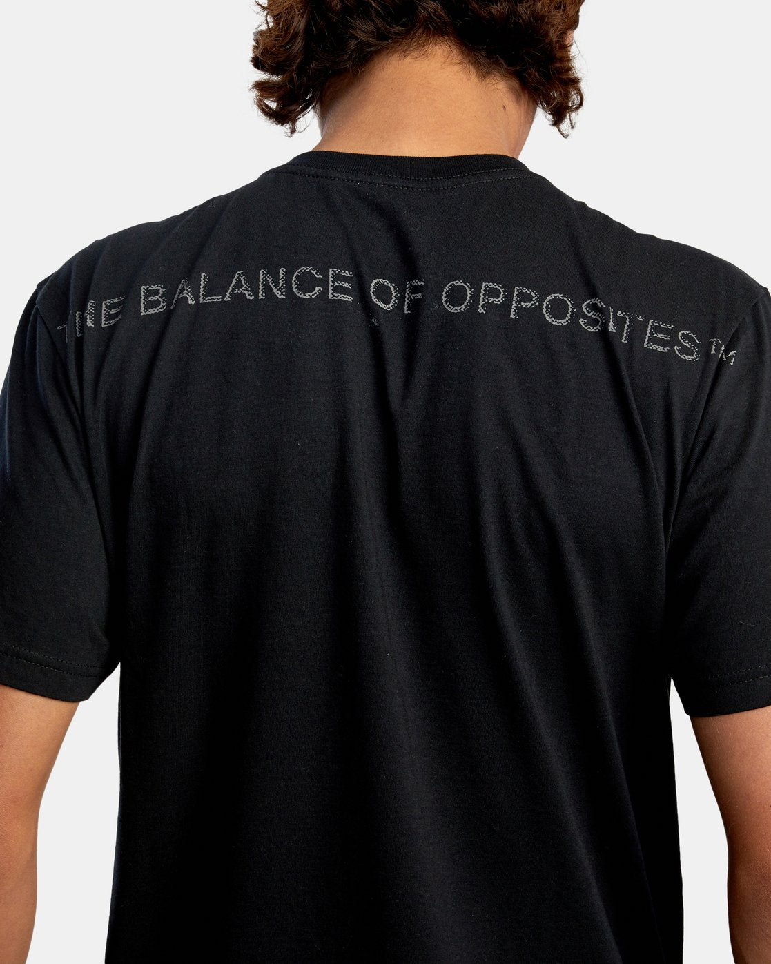 RVCA Typewriter Short Sleeve Black Back Art Graphic Print