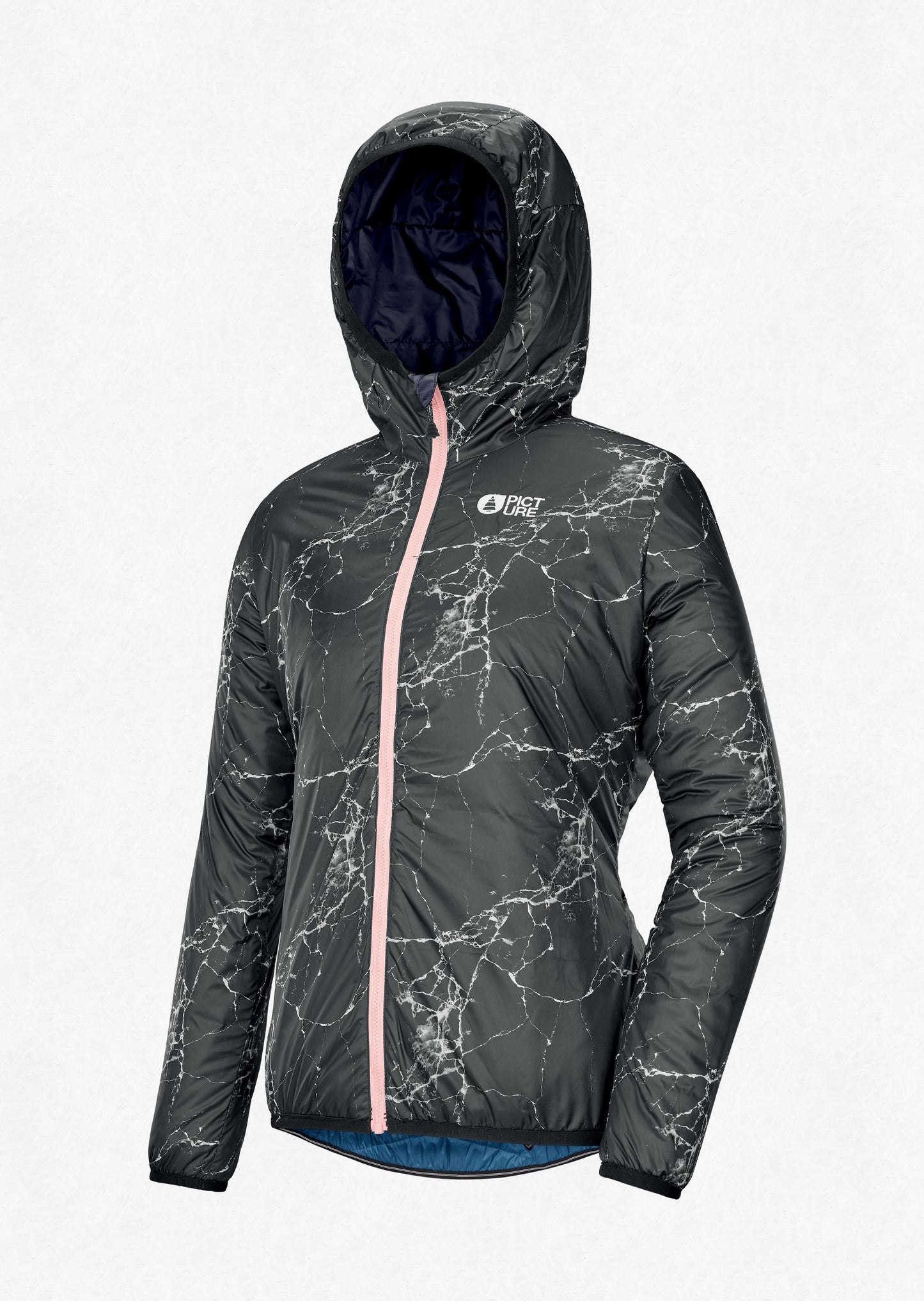 Picture Women's Chloe Reversible Synthetic Puffy Jacket Dark Blue Reversible Front