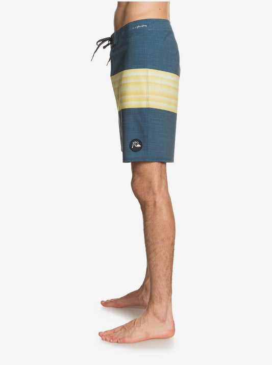 Quiksilver Highline Six Channel 19" Outseam Boardshorts Majolica Blue/Yellow Right Side