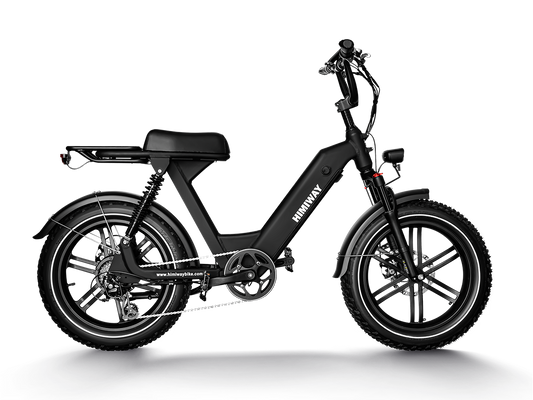 Himiway Escape Pro 750 Watt Full Suspension Moped Style Tote Goat Electric Ebike