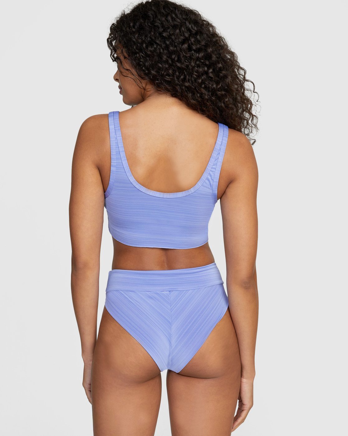 RVCA Rowan Crop Top Bikini Top Peacock Back