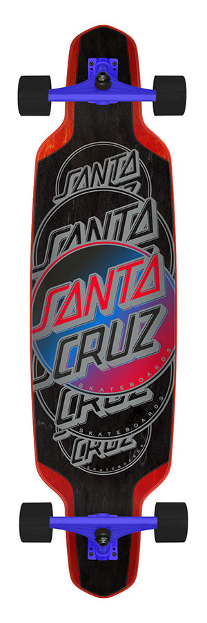 Santa Cruz Contra Eclipse 9.50in x 37.52in Drop Down Longboard Complete