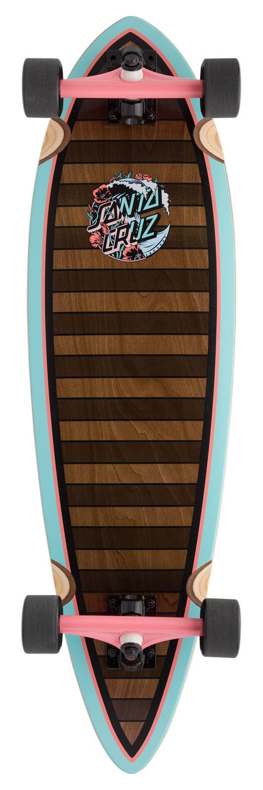 Santa Cruz Wave Dot Splice 9.20in x 33in Pintail Longboard Complete