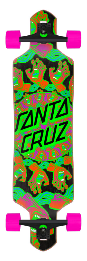 Santa Cruz Mandala Hand 9.0in x 36in Drop Through Longboard Complete