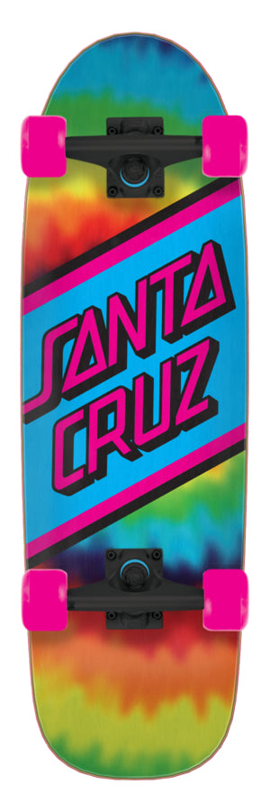 Santa Cruz Rainbow Tie Dye 8.79in x 29.05in Cruiser Longboard Complete