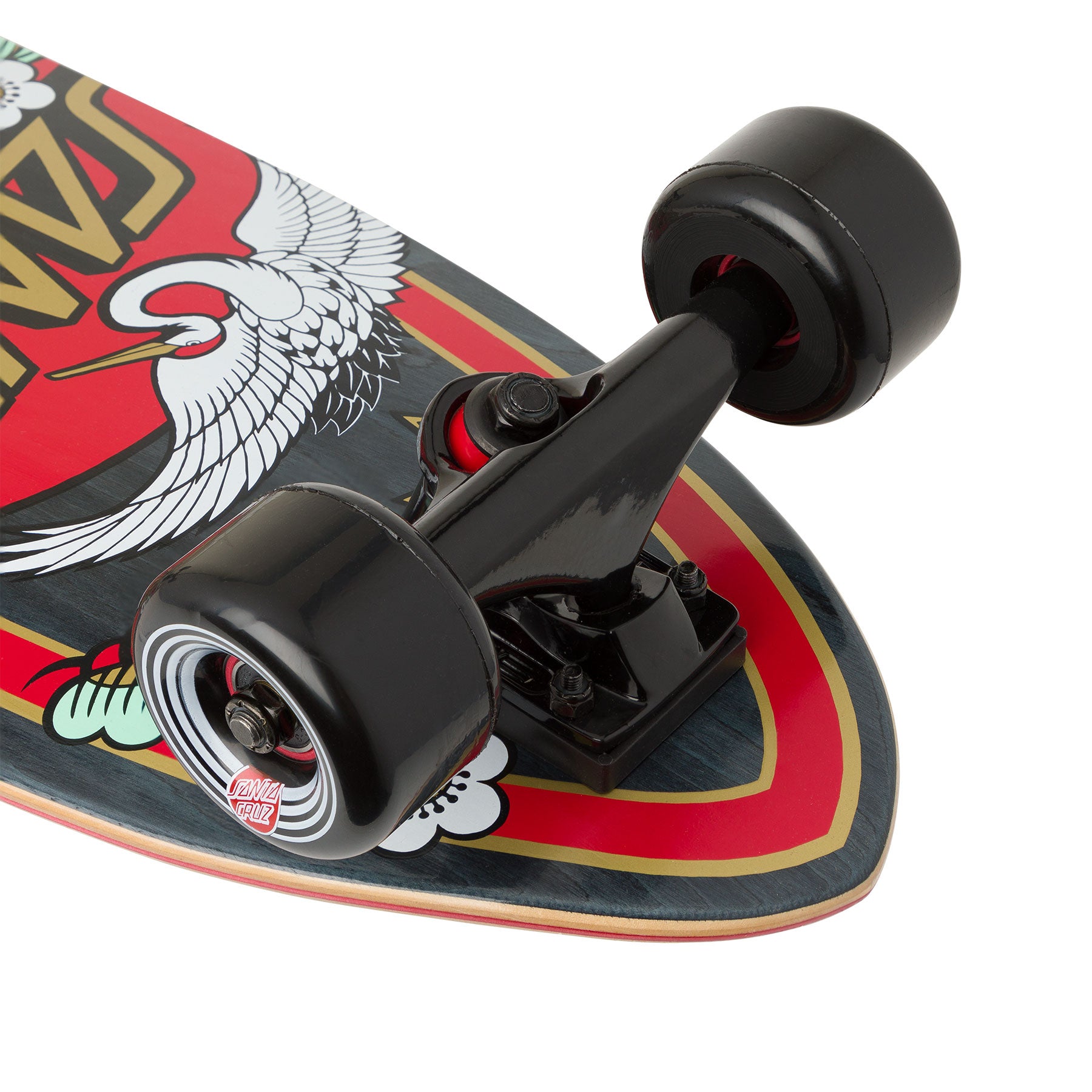 Santa Cruz Crane Dot 8.8in x 27.7in Shark Cruiser Longboard Complete