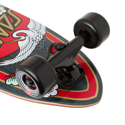 Santa Cruz Crane Dot 8.8in x 27.7in Shark Cruiser Longboard Complete