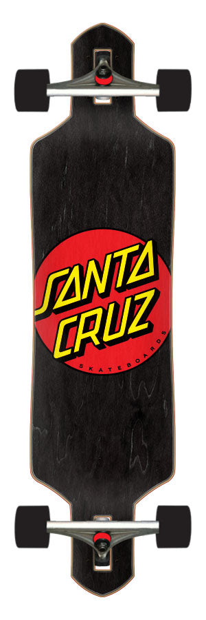 Santa Cruz Classic Dot 9.0in x 36in Drop Thru Longboard Complete