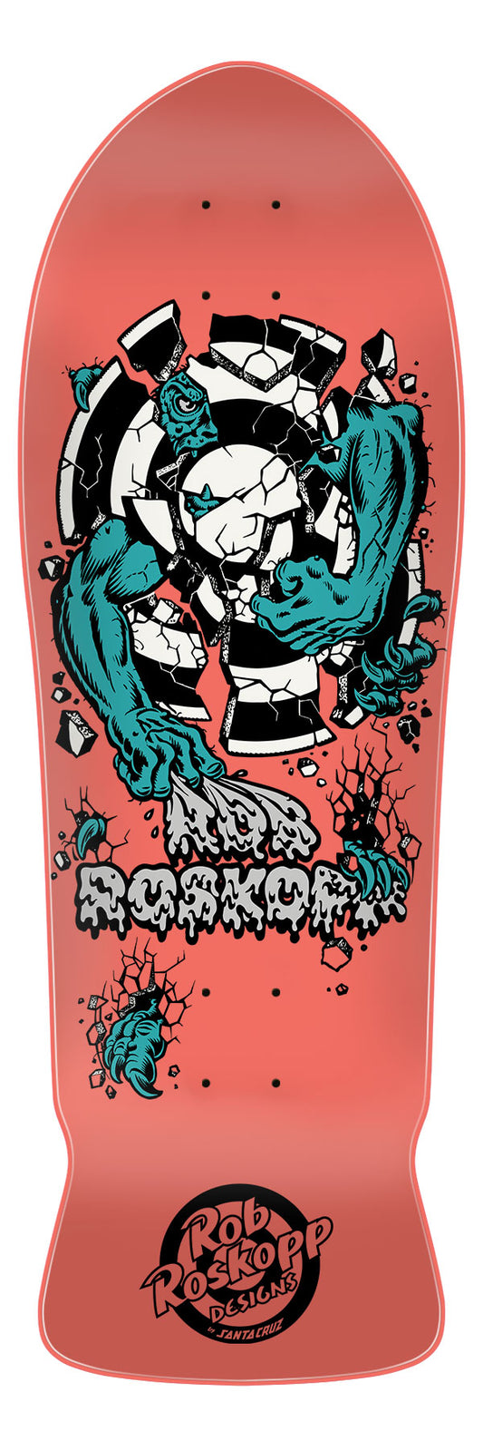 Santa Cruz Roskopp Three Reissue 10.17in x 30.41in Skateboard Deck