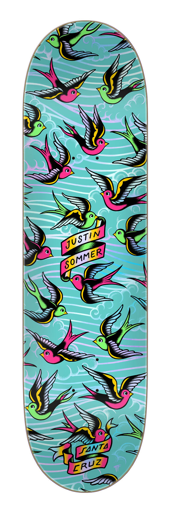 Santa Cruz Sommer Sparrows Pro 8.00in x 30.50in Skateboard Deck