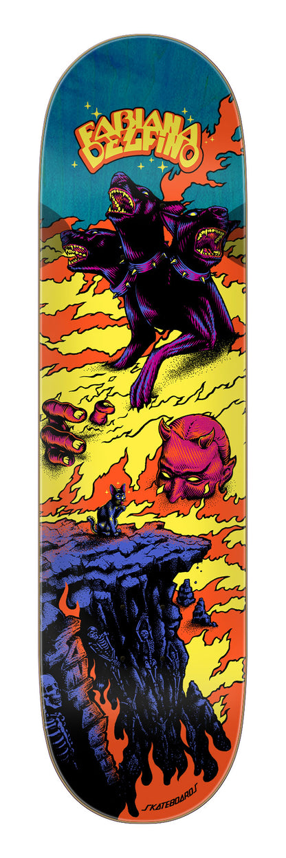 Santa Cruz Delfino Inferno Pro 8.25in x 31.60in Skateboard Deck