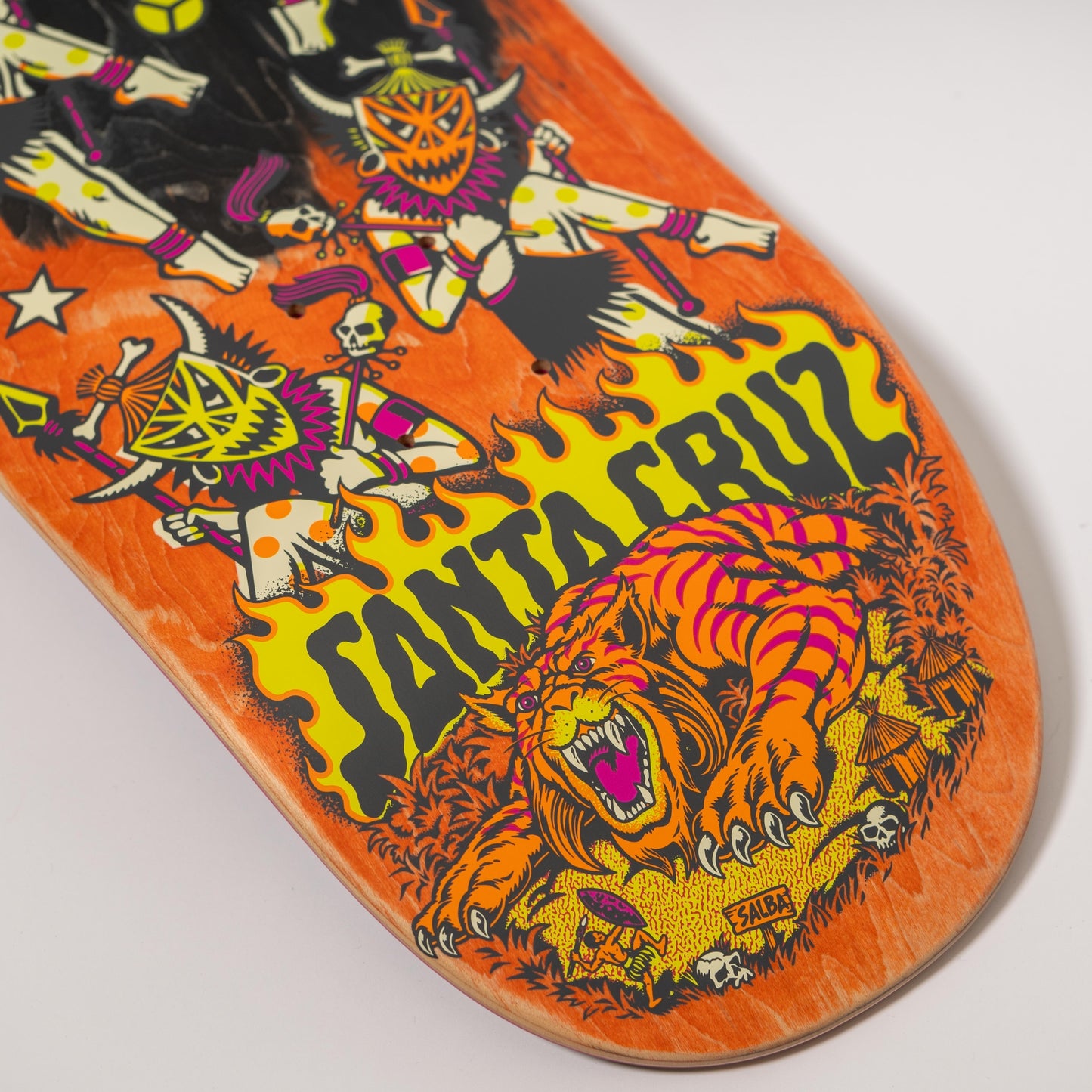 Santa Cruz Salba Firedance Pro Shaped 8.80in x 32.08in Skateboard Deck