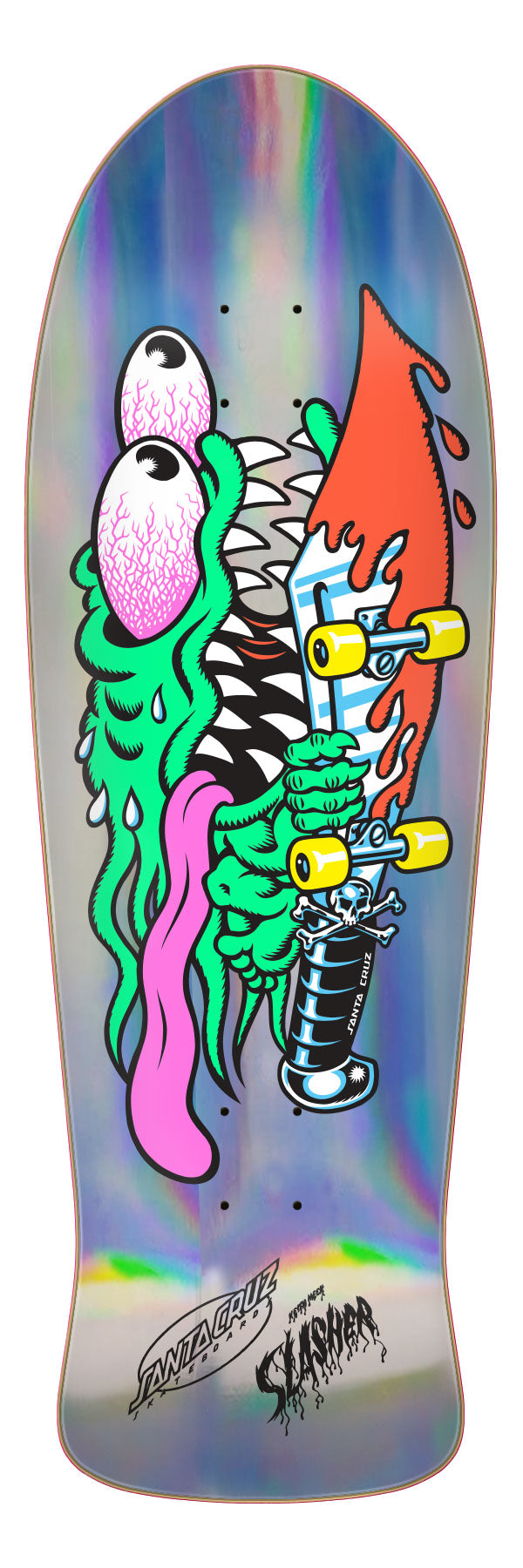 Santa Cruz Meek Slasher Reissue 10.1in x 31.13in Shaped Skateboard Deck