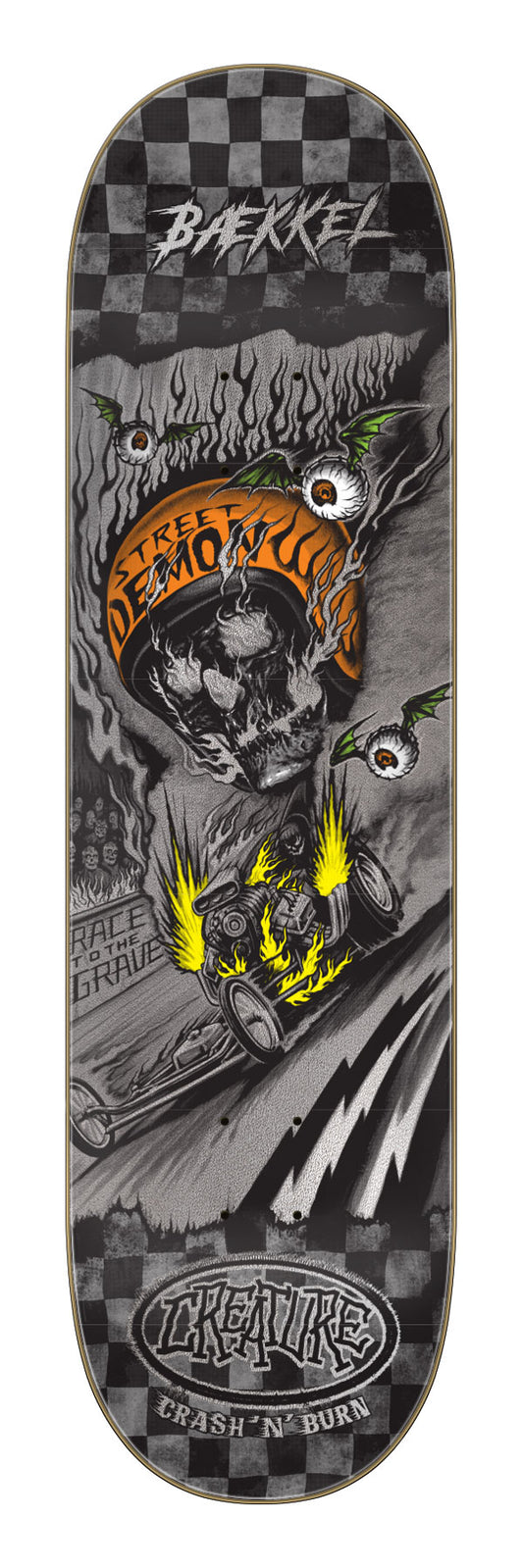 Creature Baekkel Crash and Burn Pro 8.6in x 32.11in Skateboard Deck