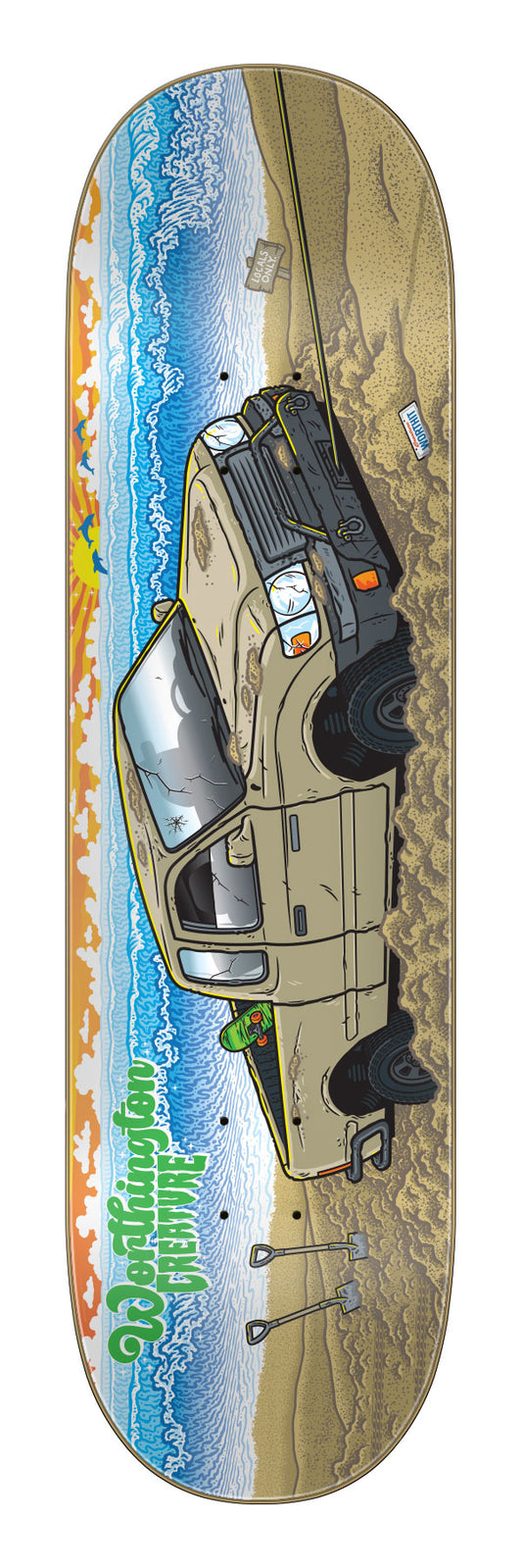 Creature Worthington Paradise VX 8.6in x 32.11in Skateboard Deck