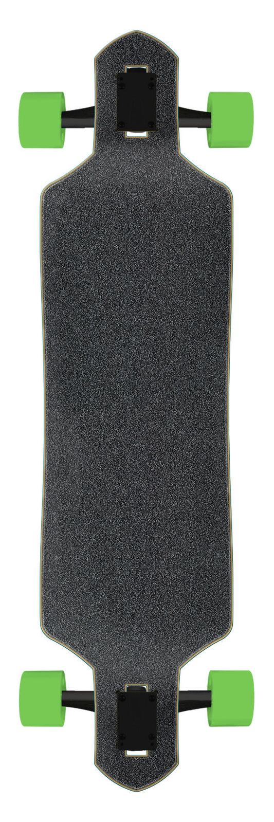 Santa Cruz Screaming Hibiscus 9.0" x 36"in Drop Through Longboard Complete