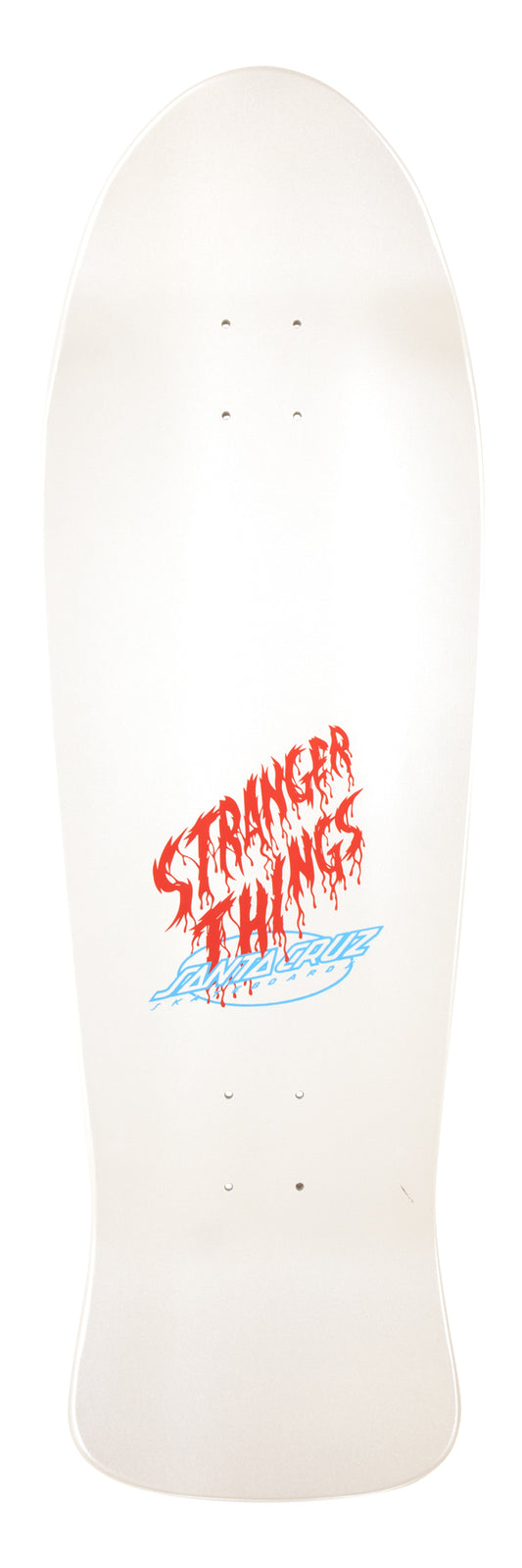 Santa Cruz Stranger Things Meek Slasher Eddie Reveal 10.1in x 31.13in Shaped Skateboard Deck