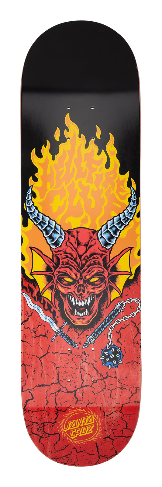 Santa Cruz x Stranger Things Hellfire Club 8.25in x 31.8in Skateboard Deck