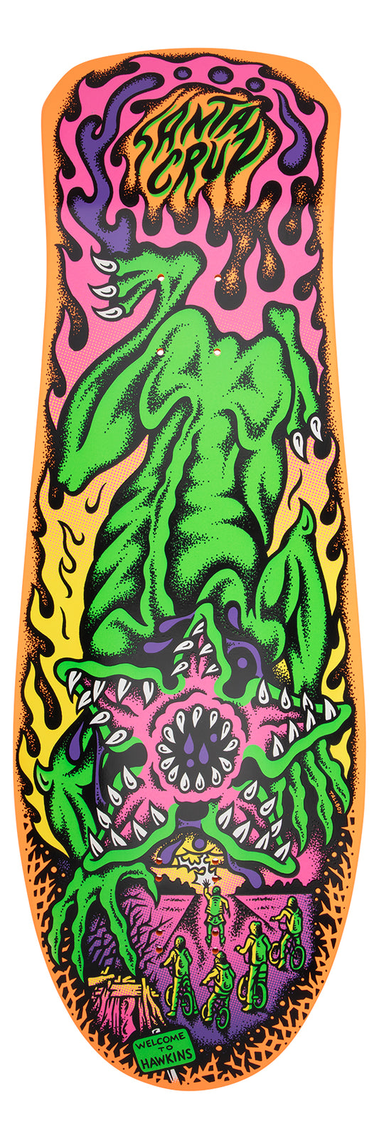Santa Cruz x Stranger Things Salba Demogorgon 10.3in x 31.1in Skateboard Deck