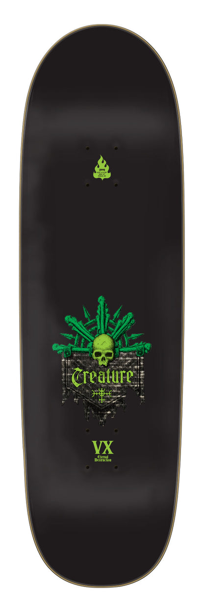 Creature Team Messenger VX 9.25in x 31.95in Egg Shaped Skateboard Deck