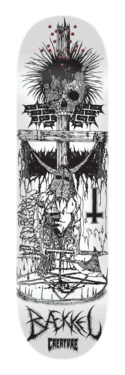 Creature Baekkel BLKMTL Pro 8.6in x 32.11in Skateboard Deck