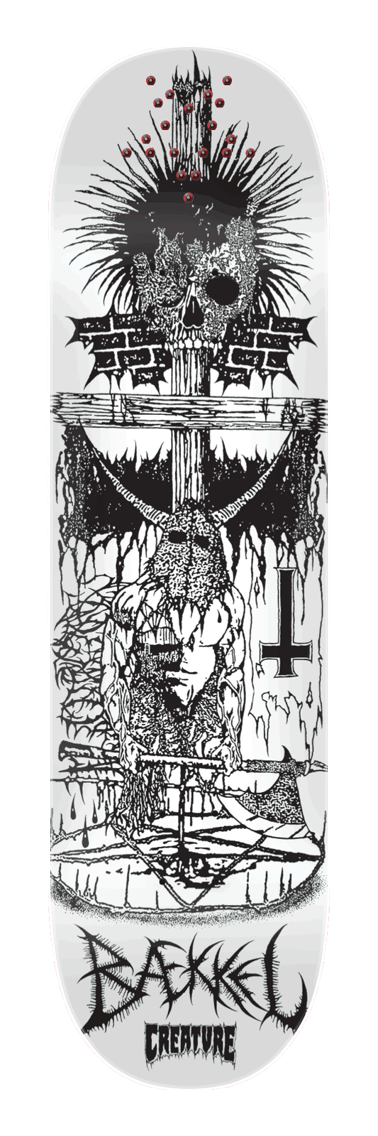 Creature Baekkel BLKMTL Pro 8.6in x 32.11in Skateboard Deck