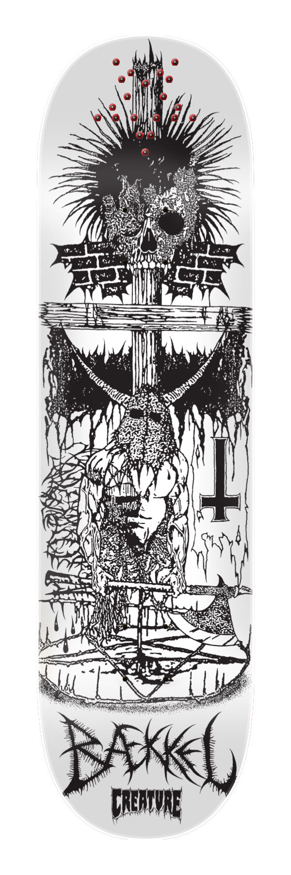 Creature Baekkel BLKMTL Pro 8.6in x 32.11in Skateboard Deck