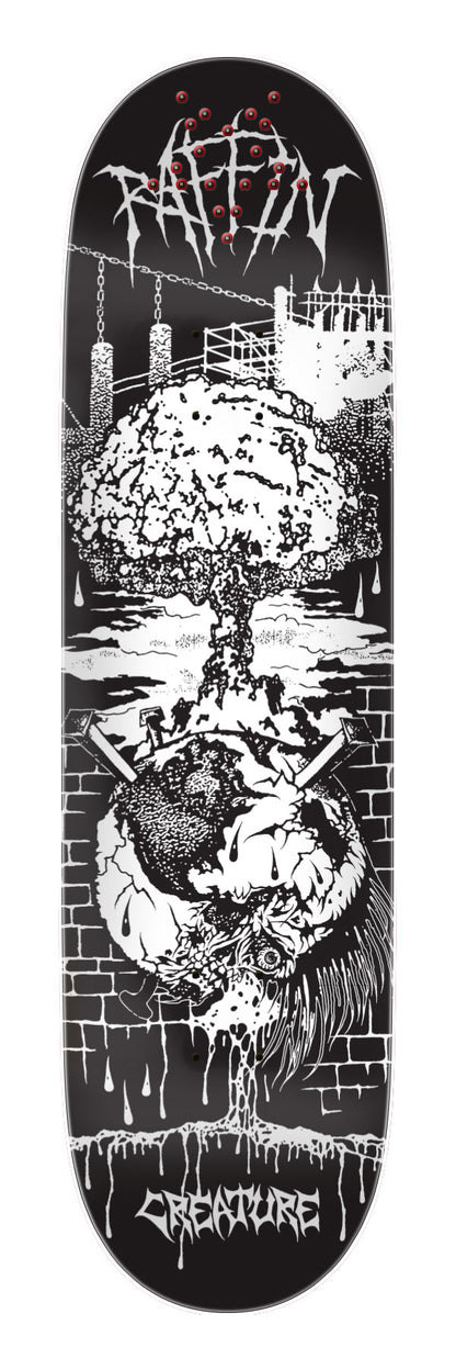 Creature Raffin BLKMTL Pro 8.53in x 32.19in Skateboard Deck